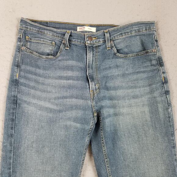 Levi Strauss Signature Jeans Mens 36x30 Straight Leg Stretch Denim Waterless - Picture 2 of 16